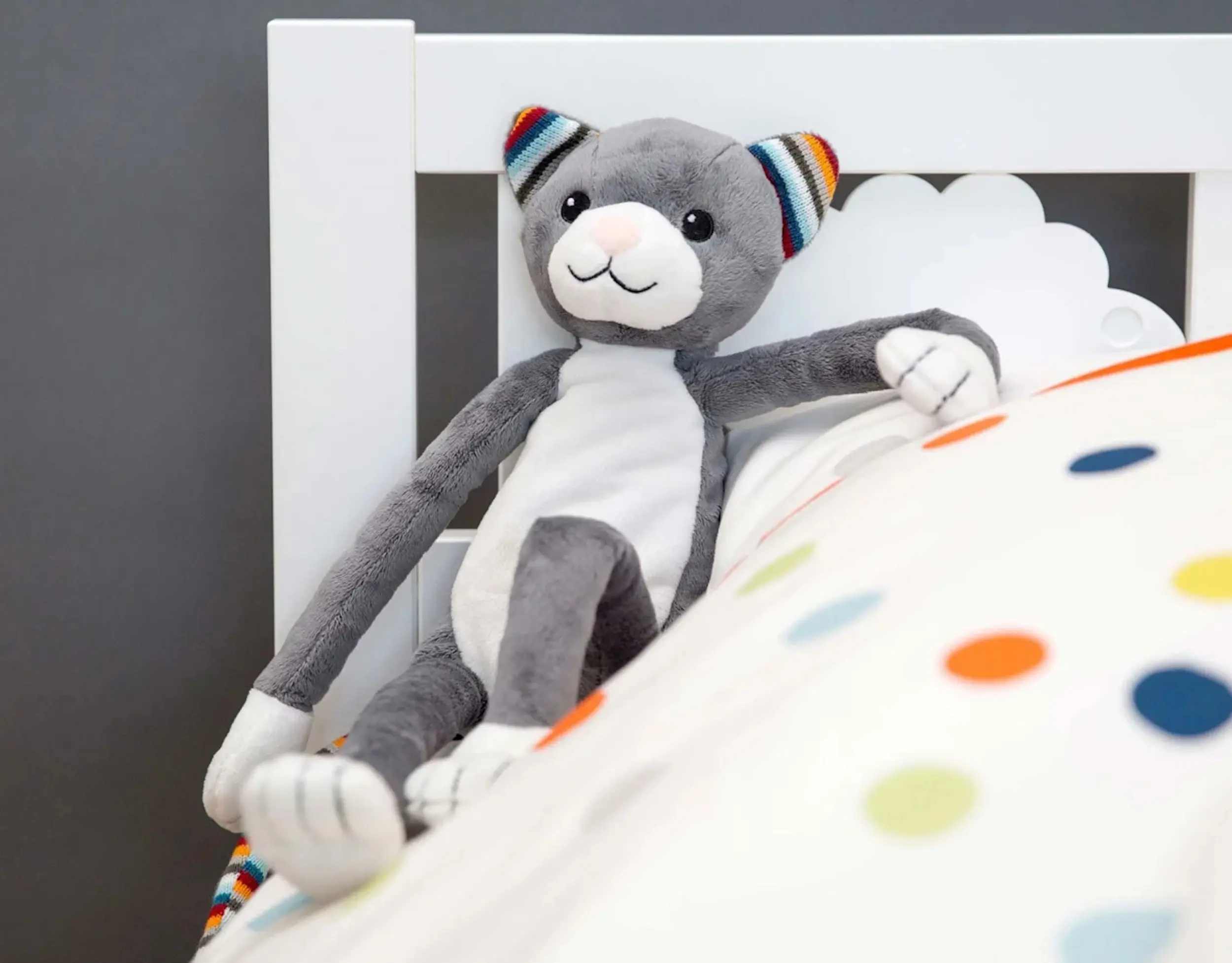 Мягкая игрушка Zazu Katie (Grey/White) - 2