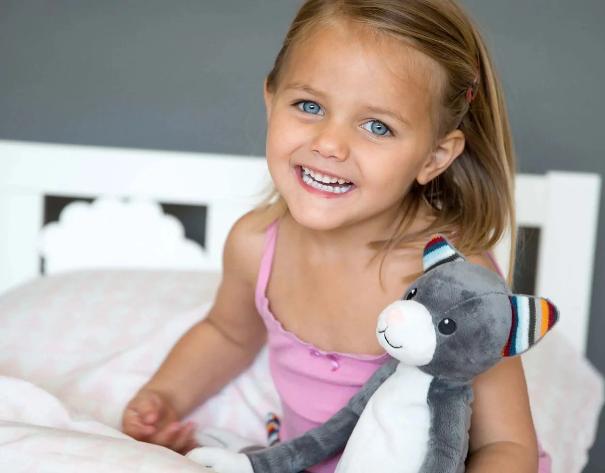 Мягкая игрушка Zazu Katie (Grey/White) - 3