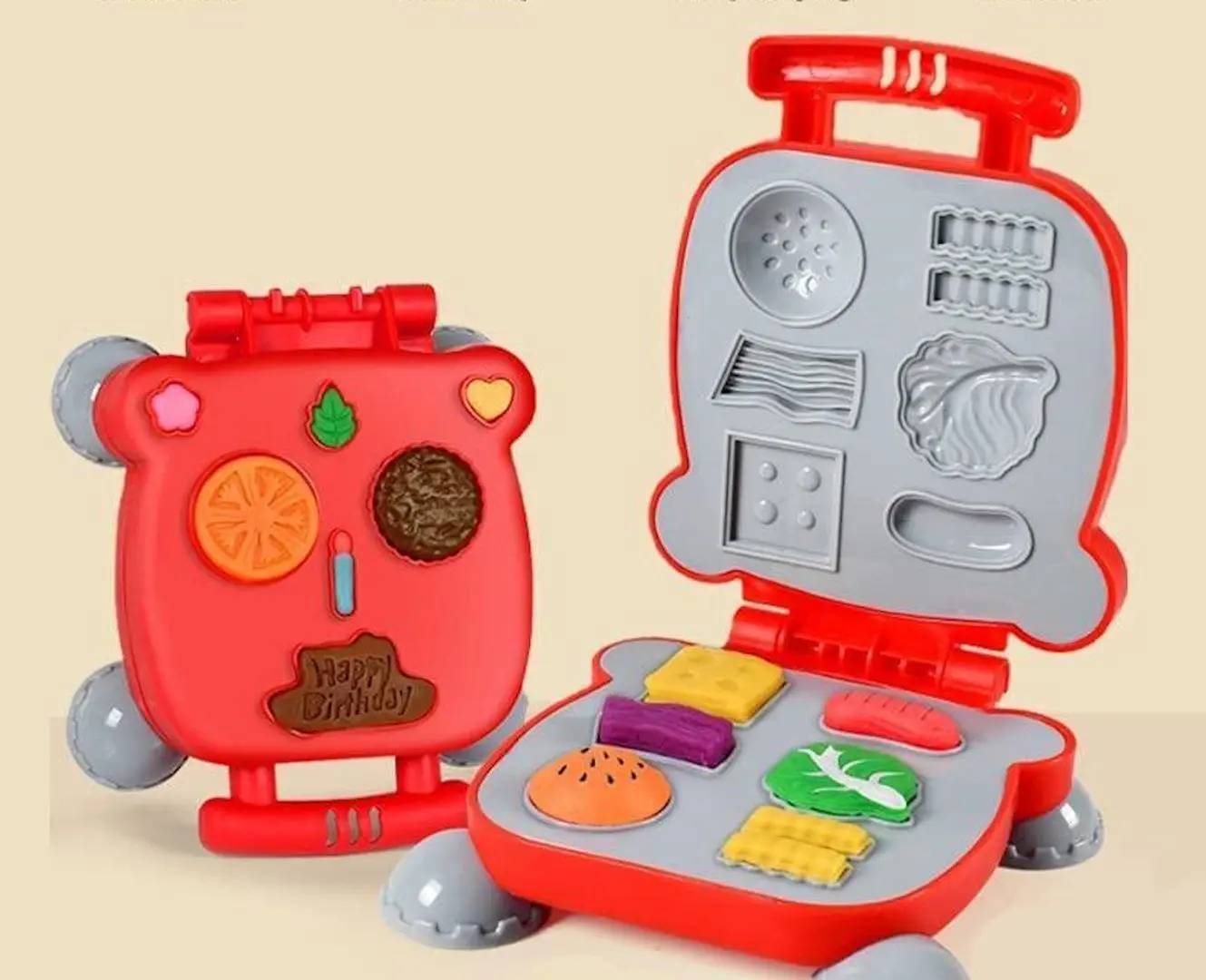 Набор для лепки Happy Clay Hamburger 53392 (Red)