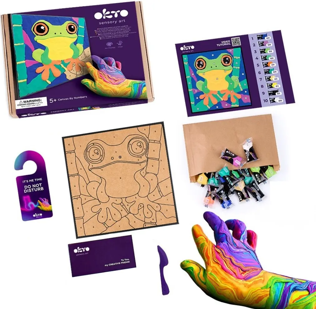 Набор для лепки Okto DYI Air Clay Frog - 3