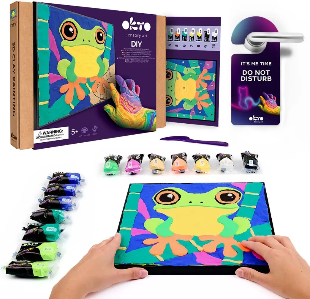 Набор для лепки Okto DYI Air Clay Frog - 2