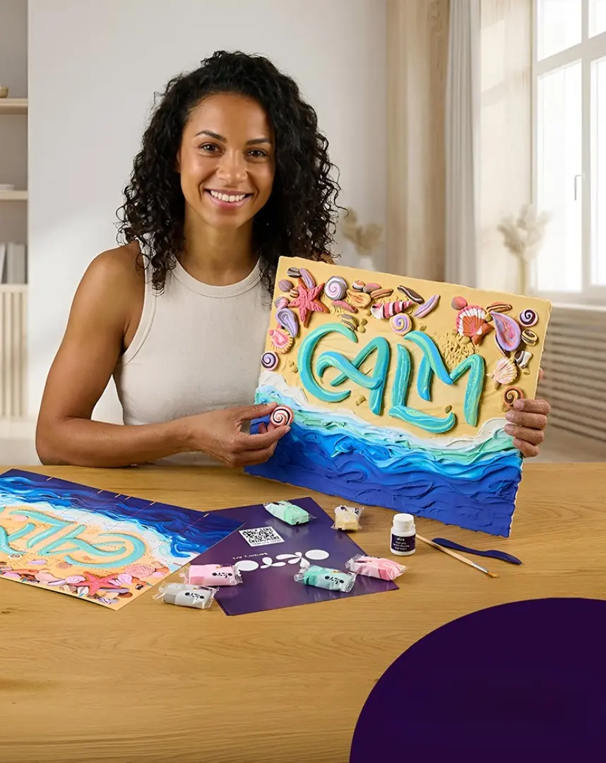 Набор для лепки Okto DYI Lettering Calm - 3