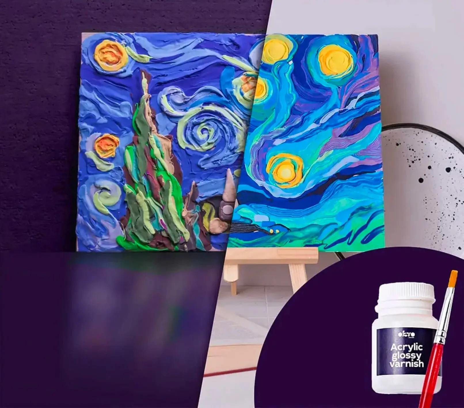 Набор для лепки Okto DYI The Starry Night - 5