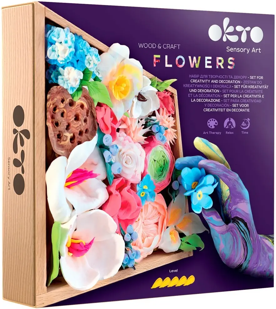 Набор для лепки Okto Madera&Craft DYI Air Clay Flowers Romance