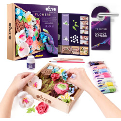 Набор для лепки Okto Madera&Craft DYI Air Clay Flowers Romance Thumb