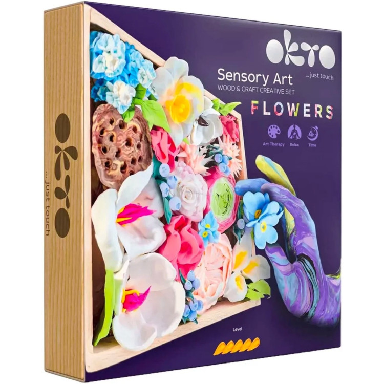 Набор для лепки Okto Madera&Craft DYI Air Clay Flowers Romance