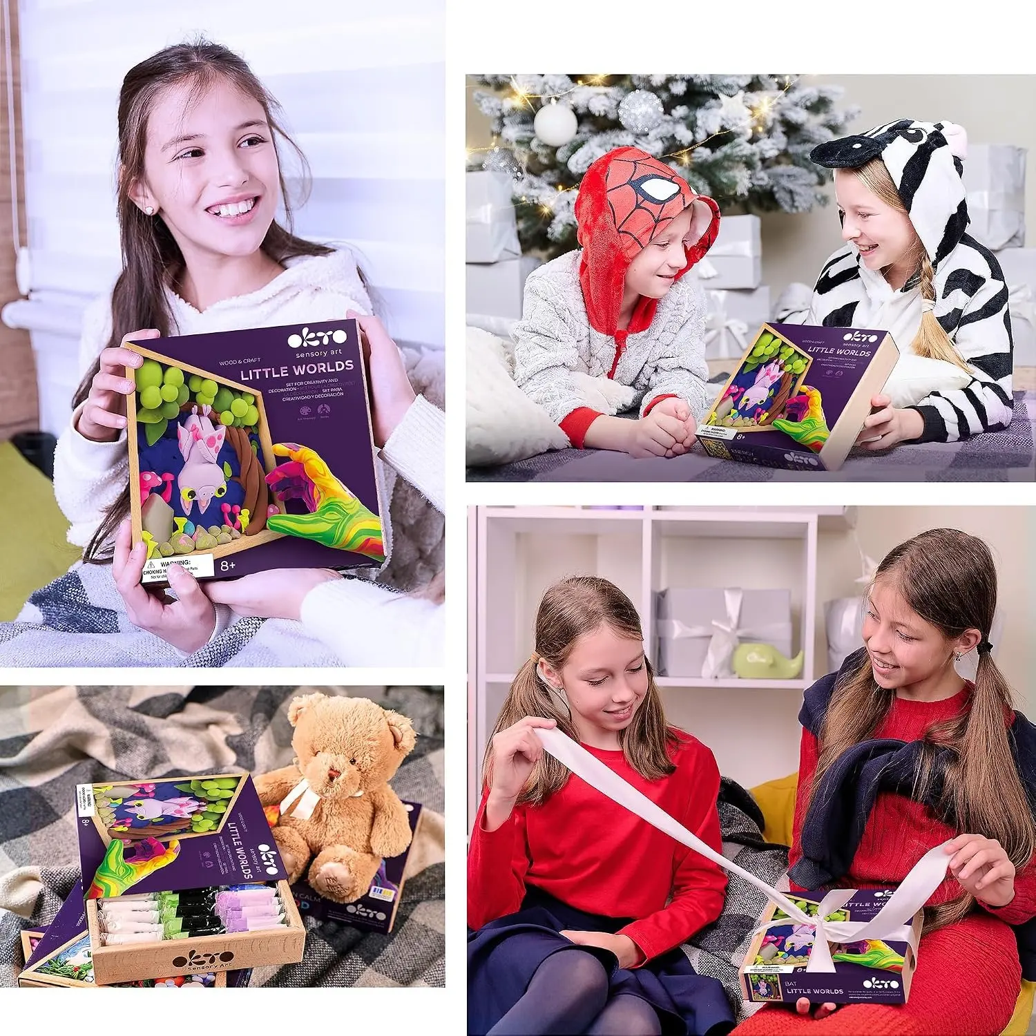 Набор для лепки Okto Madera&Craft DYI Air Clay Little Worlds Bat - 5