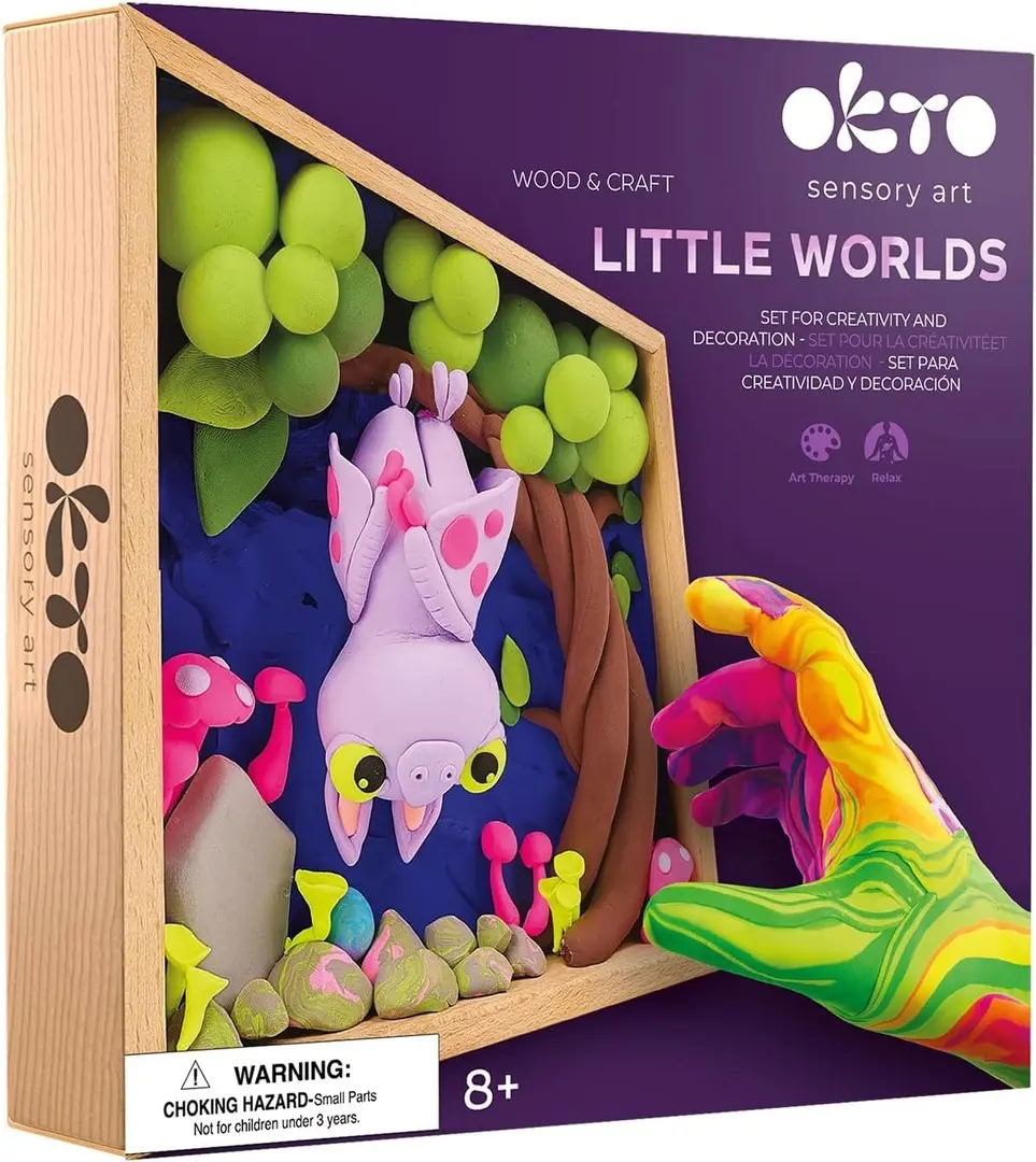 Набор для лепки Okto Madera&Craft DYI Air Clay Little Worlds Bat