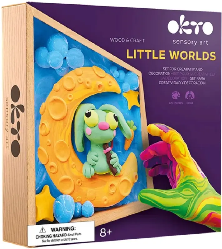Набор для лепки Okto Madera&Craft DYI Air Clay Little Worlds Bunny Moon