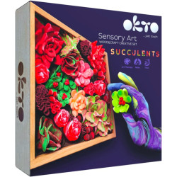 Набор для лепки Okto Madera&Craft DYI Air Clay Suculents Passion