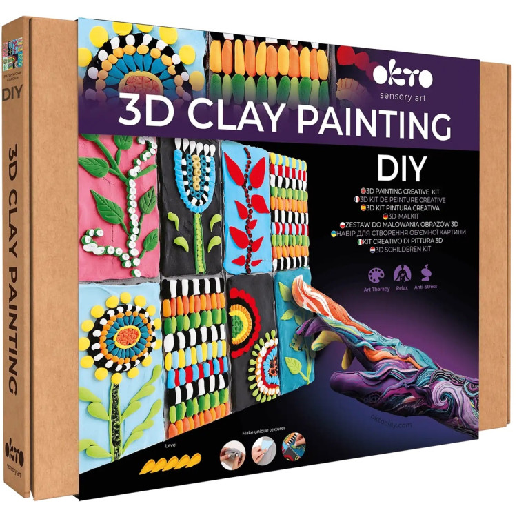 Set de modelare Okto Sensory Art DYI Patchwork Garden 10047