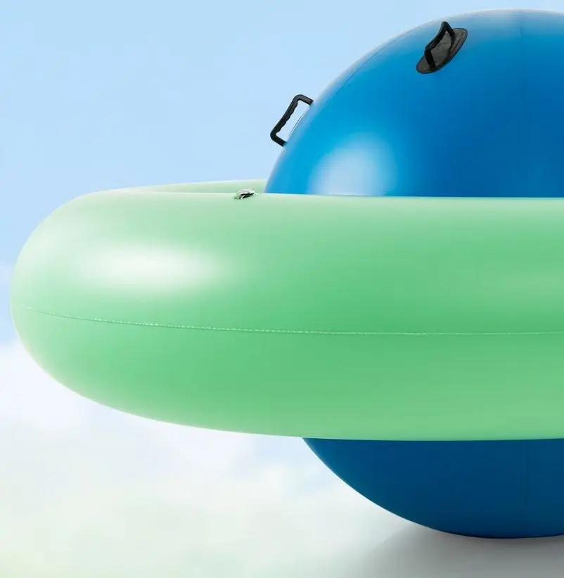 Carusel gonflabil Costway NP10980GN (Green/Blue)