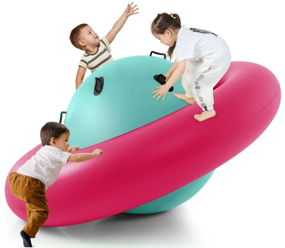 Carusel gonflabil Costway NP10980PG (Pink/Green)