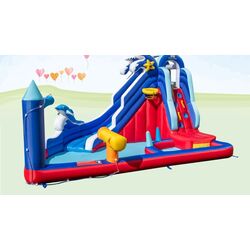 Надувной игровой центр 6in1 Costway NP11175 (Red/Blue) Thumb
