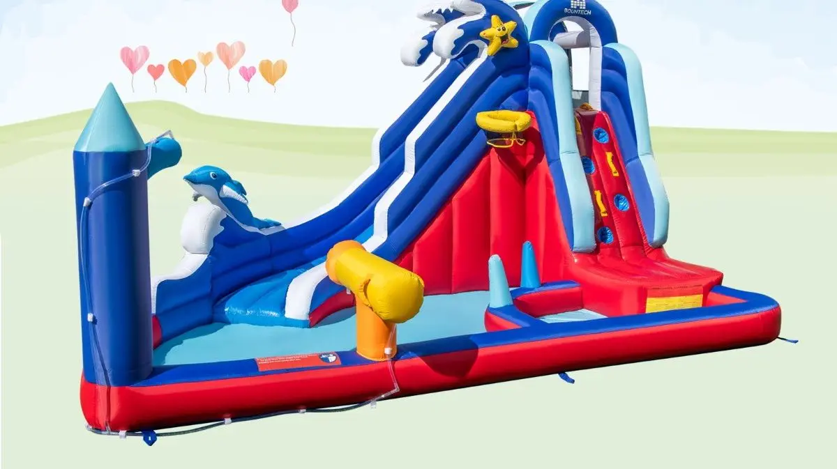 Надувной игровой центр 6in1 Costway NP11175 (Red/Blue) - 2