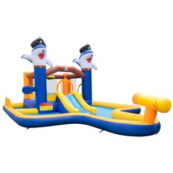 Centru de joaca gonflabil 7in1 Costway NP11072 (Yellow/Blue)