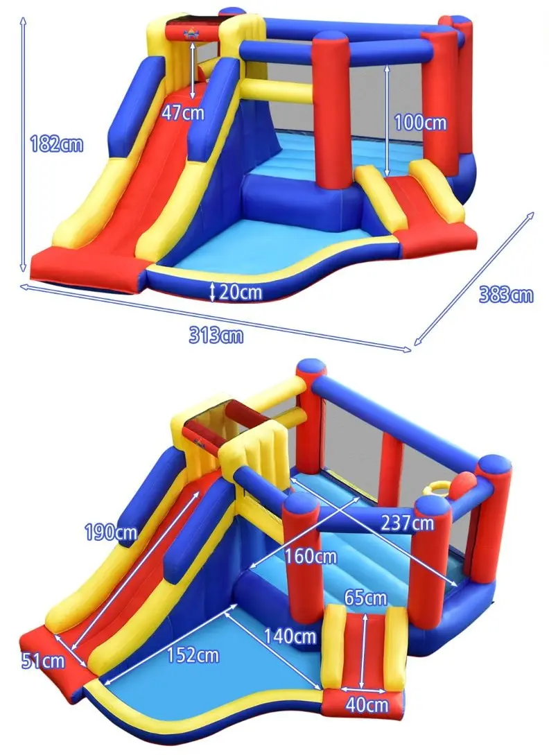 Надувной игровой центр Costway NP10355 (Multicolor) - 5