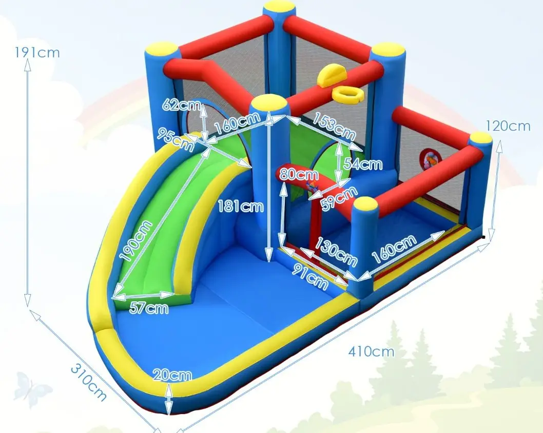 Надувной игровой центр Costway NP10361 (Multicolor) - 4