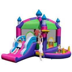 Centru de joaca gonflabil Costway NP11023 (Purple/Pink)