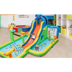 Centru de joaca gonflabil Costway NP11236 (Green/Yellow) Thumb