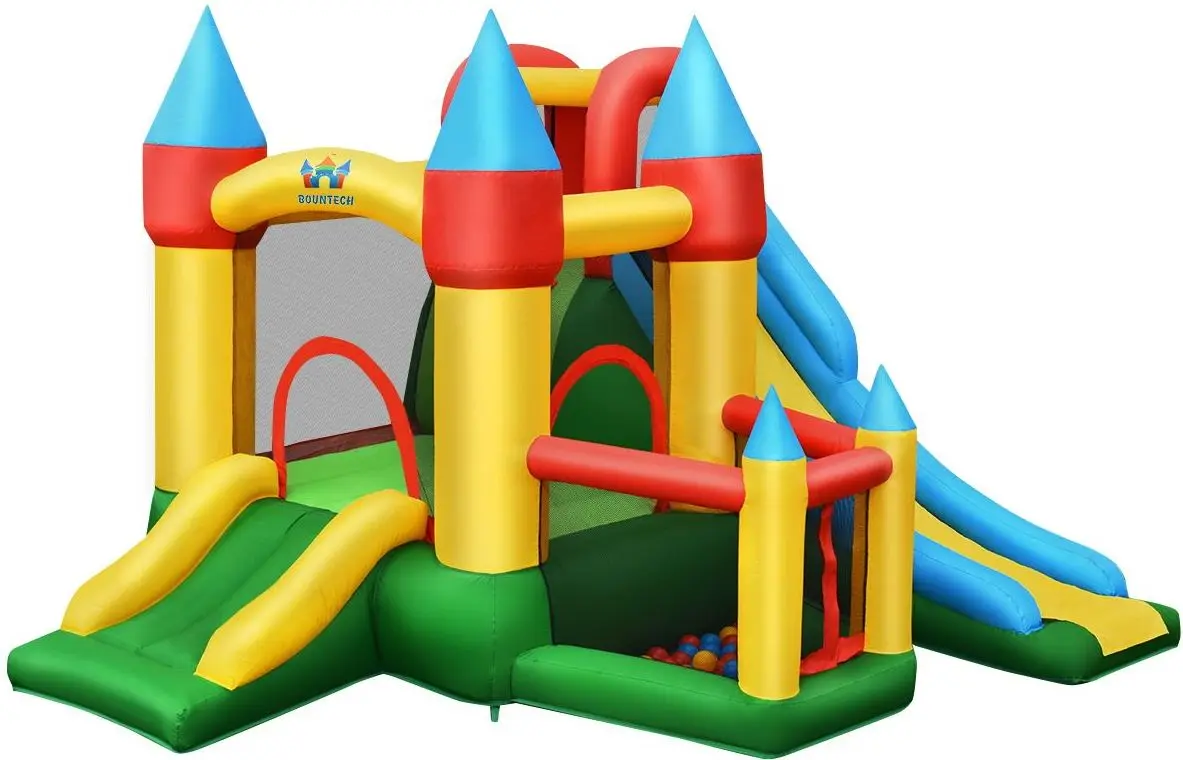 Centru de joaca gonflabil + pompa electrica Costway OP70348DE (Multicolor)