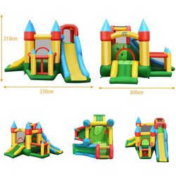 Centru de joaca gonflabil + pompa electrica Costway OP70348DE (Multicolor) Thumb