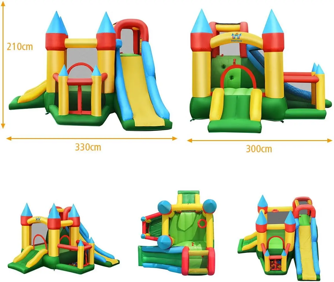 Centru de joaca gonflabil + pompa electrica Costway OP70348DE (Multicolor)