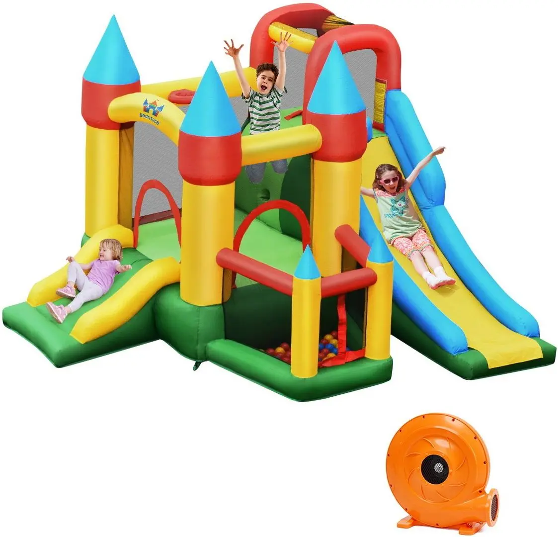 Centru de joaca gonflabil + pompa electrica Costway OP70348DE (Multicolor)