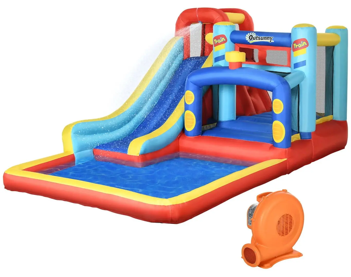 Надувной игровой центр 4в1 Outsunny 342-058V90 (Multicolor)