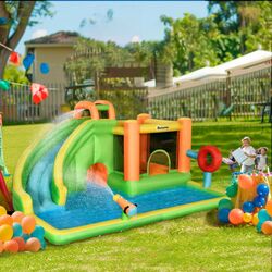 Надувной игровой центр 7в1 Outsunny 342-049V90 (Multicolor) Thumb