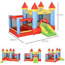 Centru de joaca gonflabil Outsunny 342-017V90 (Multicolor) Thumb
