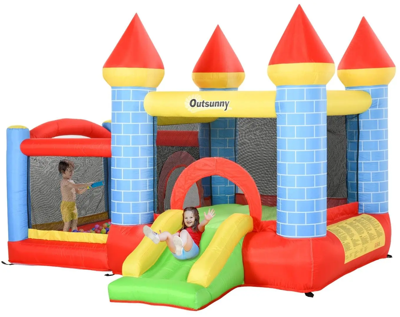 Centru de joaca gonflabil Outsunny 342-017V90 (Multicolor)
