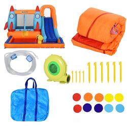 Надувной игровой центр Outsunny 342-026 (Orange/Blue) Thumb