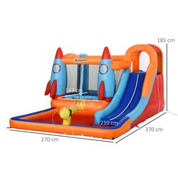 Надувной игровой центр Outsunny 342-026 (Orange/Blue) Thumb