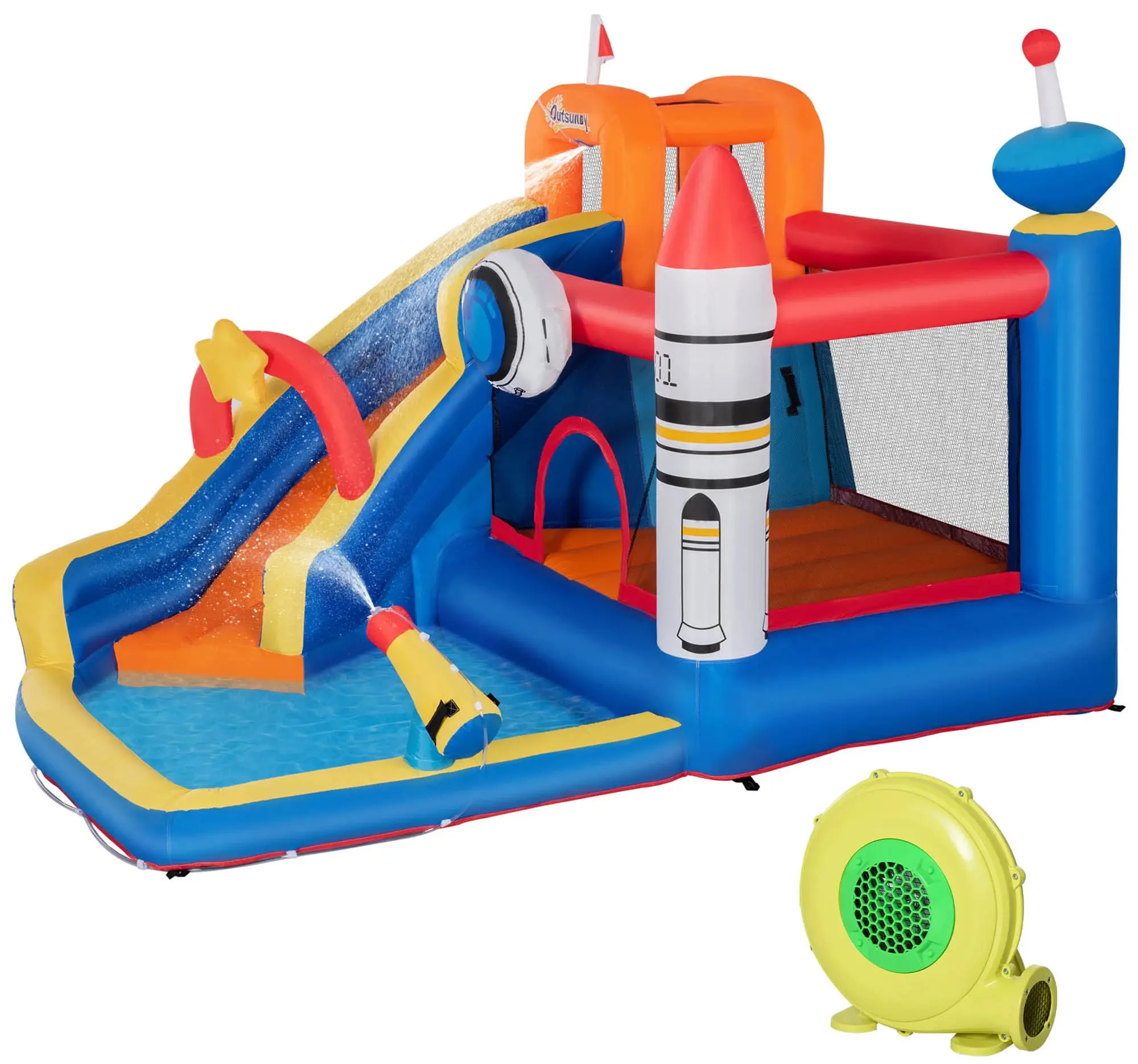 Надувной игровой центр Outsunny 342-051V90 (Multicolor) - 2