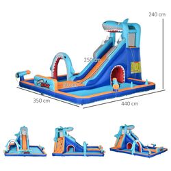 Centru de joaca gonflabil Outsunny 346-006V90MX (Multicolor) Thumb