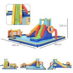 Centru de joaca gonflabil Outsunny 346-007V90MX (Multicolor) Thumb