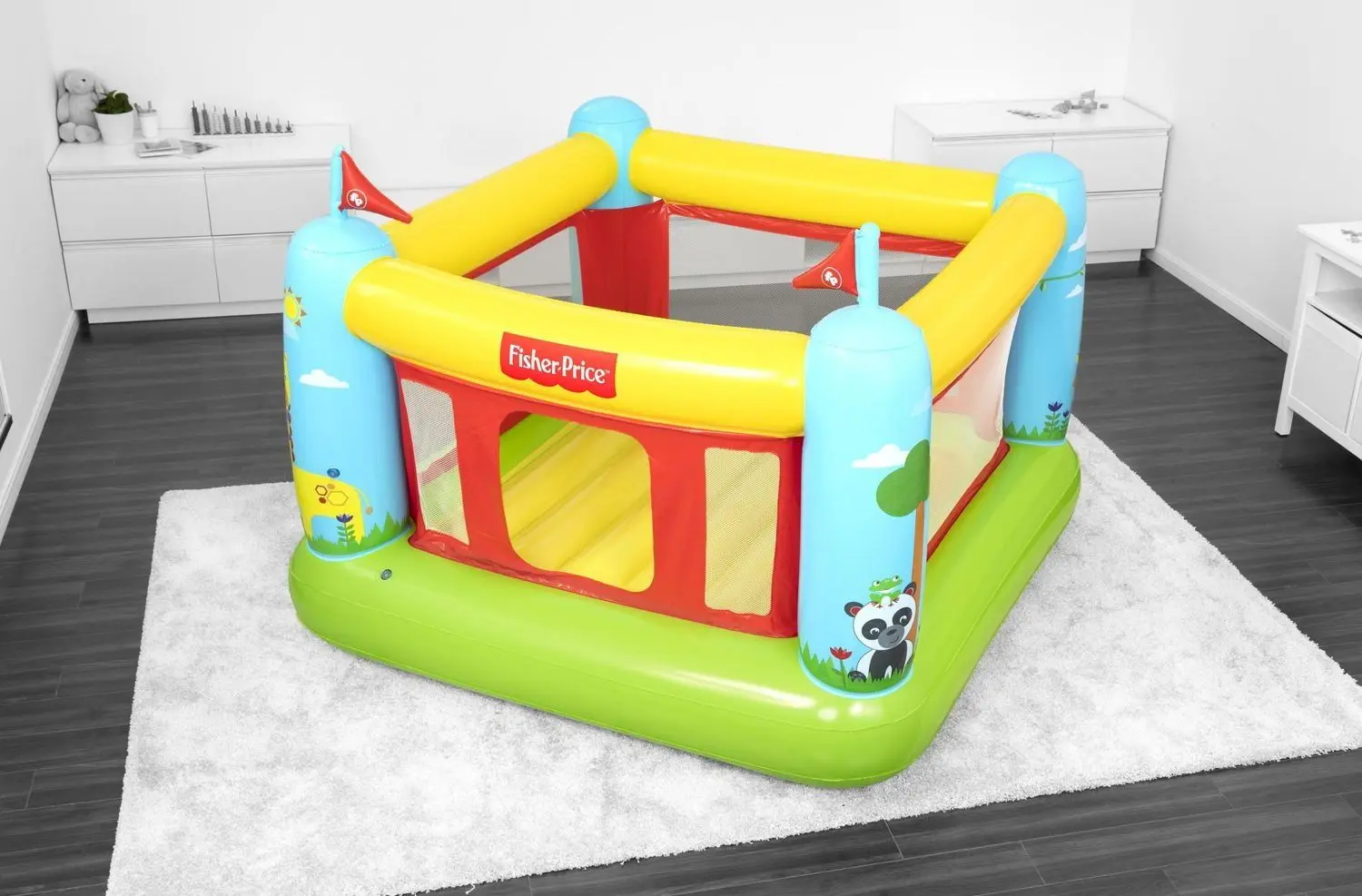 Centru de joaca-trambulina Bestway Fisher-Price 93553 (Multicolor)