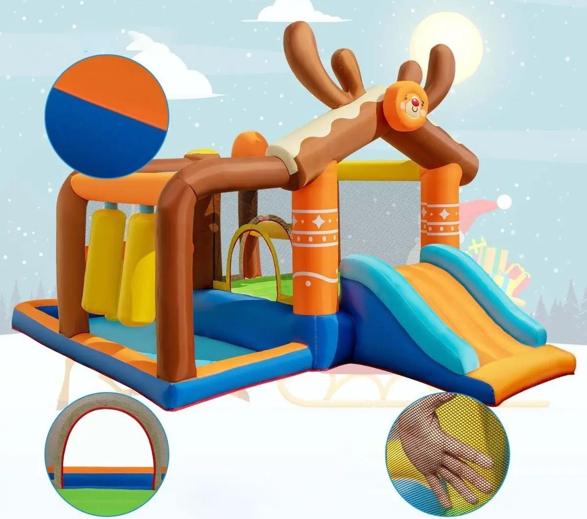 Centru de joaca gonflabil Costway NP10833 (Multicolor) - 4