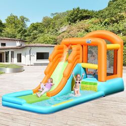 Centru de joaca gonflabil Costway OP70106 (Blue/Green/Orange) Thumb