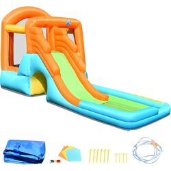 Centru de joaca gonflabil Costway OP70106 (Blue/Green/Orange) Thumb