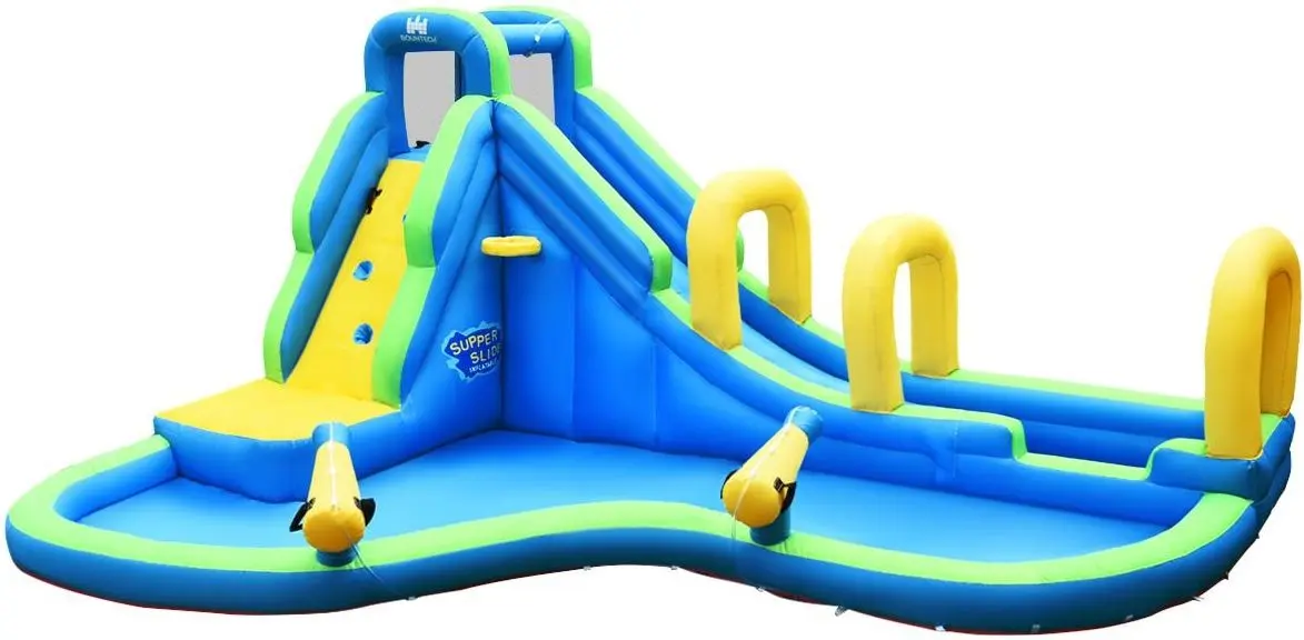 Centru de joaca gonflabil Costway OP70401 (Blue/Yellow/Green) - 7