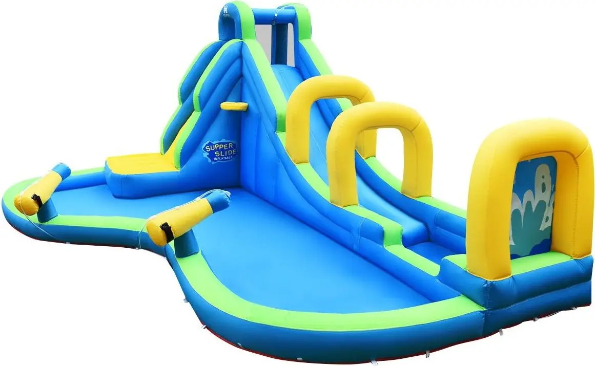 Centru de joaca gonflabil Costway OP70401 (Blue/Yellow/Green) - 6