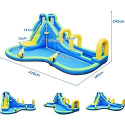 Centru de joaca gonflabil Costway OP70401 (Blue/Yellow/Green) Thumb