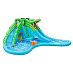 Надувной игровой центр Happy Hop Crocodile Water Slide (Multicolor)