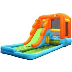 Надувной игровой центр Happy Hop Giant Airflow Bouncy Castle and Pool (Multicolor)