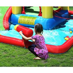 Centru de joacă gonflabil Happy Hop Jump and Splash Funland 9016 (Multicolor) Thumb