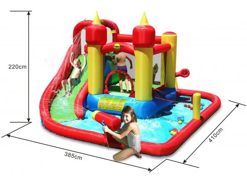 Centru de joacă gonflabil Happy Hop Jump and Splash Funland 9016 (Multicolor) - 10