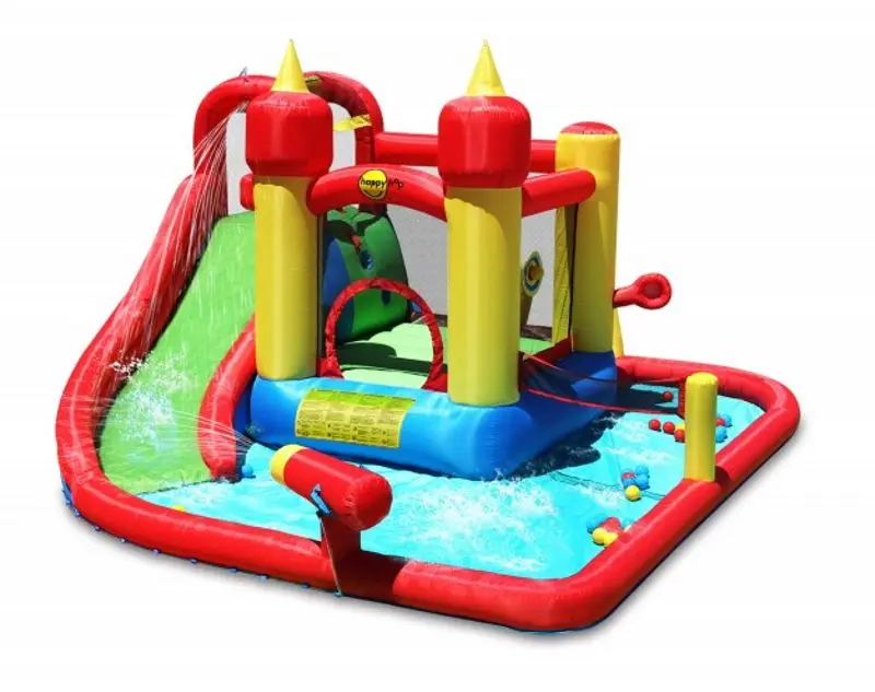 Centru de joacă gonflabil Happy Hop Jump and Splash Funland 9016 (Multicolor)