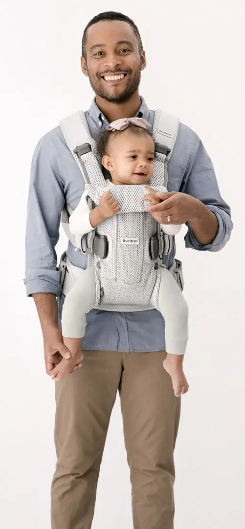 Marsupiu BabyBjorn One Air 3D Mesh (Silver)